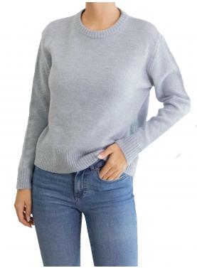 Maglioncino girocollo tinta unita 